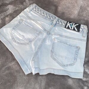 Women's Light Blue Denim Shorts